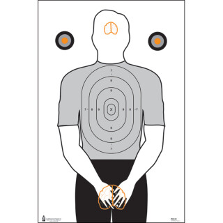 Action Target Politically Incorrect Ladies Target with "Brains" Anatomy 23" x 35" Male Silhouette/Orange Vitals 100 Count