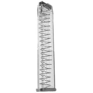Elite Tactical Systems Magazine 10mm Auto 30 Rounds Clear Translucent Body for Glock 20/29/40