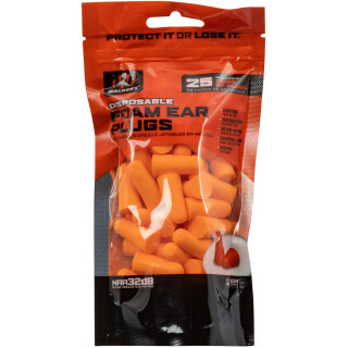 Walkers Foam Ear Plugs Orange 25 Pairs