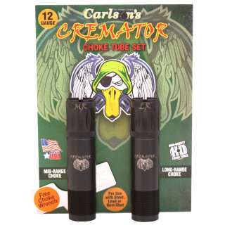 Carlson's Cremator Waterfowl Choke Tube 12 Gauge Extended Non-Ported MR and LR Browning Invector Plus Choke Tubes Steel Black Finish