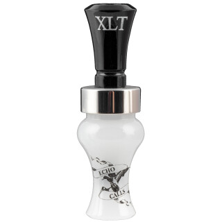 Echo Calls XLT Single Reed Duck Call Acrylic Black/White