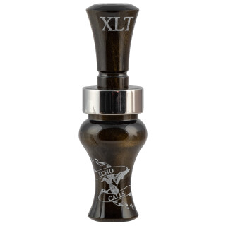 Echo Calls Meat Hanger Double Reed Duck Call Acrylic Black Gold Pearl