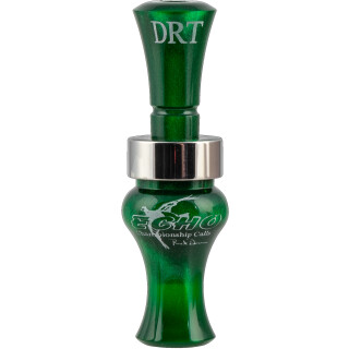 Echo Calls DRT Double Reed Duck Call Acrylic Green