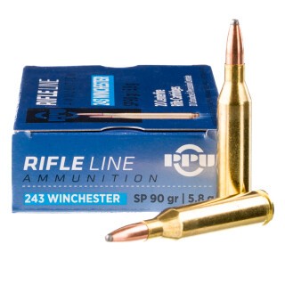 Prvi Partizan .243 Winchester Ammunition 20 Rounds SP 90 Grain