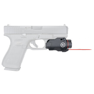 Crimson Trace CMR-207 Rail Master Pro 400 Lumen White LED and Red Aiming Laser Tactical Light Picatinny or Weaver Mount for Pistol Rifle Shotgun
