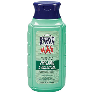 Hunters Specialties Scent-A-Way Max Deodorizing Body Soap and Shampoo 12 Ounce Squeeze Bottle 07755