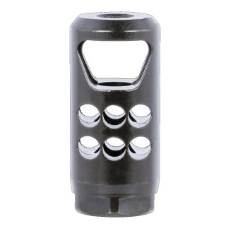 Ruger Precision Rifle Hybrid Muzzle Brake .35 Caliber Threaded 1/2x28 400 Length Threads Alloy Steel Matte Black