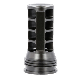 HUXWRX Muzzle Brake-QD .338 Caliber 3/4x24 Thread Pitch Black