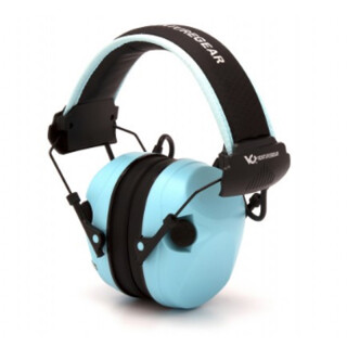 Pyramex VGPME26 Sentinel Electronic Earmuff 26dB Noise Reduction Rating 2 AAA Batteries Blue Finish