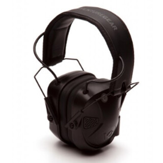 Pyramex VGPME30BT AMP BT Earmuff Electronic Earmuff 26dB Noise Reduction Rating 2 AAA Batteries Black Finish