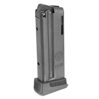 Ruger LCP II 10 Round Magazine .22 Long Rifle Extended Polymer Base Plate Steel Blued Finish