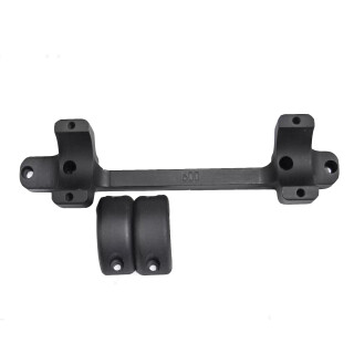 DNZ Game Reaper Savage with Round Receiver Short Action 1" Scope Rings and Base Combo High Height Black