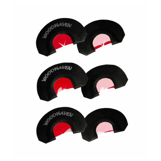 Woodhaven Custom Calls WH301 RED Ninja Three Pack Three Reed Call Turkey Yelps Purrs Clucks Cutts 3 Pack