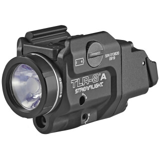 Streamlight TLR-8 A Compact Handgun Rail 500 Lumen Light/Red Laser Combo Ambi Rear Switch CR123A Aluminum Black