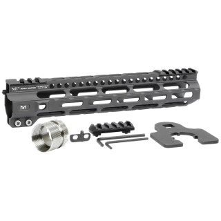 Midwest Industries AR-15 Ultra Lightweight 10.50" One Piece Free Float M-LOK Hand Guard 6061 Aluminum Hard Coat Anodized Matte Black