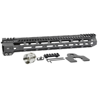 Midwest Industries AR-15 Ultra Lightweight 14" One Piece Free Float M-LOK Hand Guard 6061 Aluminum Hard Coat Anodized Matte Black