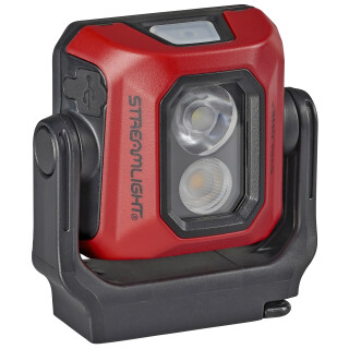 Streamlight Syclone Compact USB Rechargeable Multi-Function Work Light USB Charging Chord Water Resistant Hands-Free Magnetic Base Red