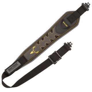 Allen Aspen Rifle Sling with BakTrak 1.25" Swivels Nubuck Leather Gray
