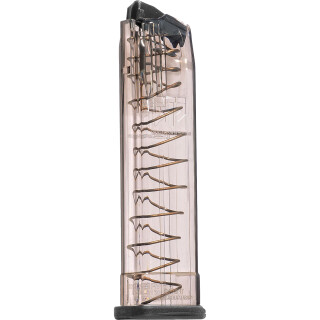 Elite Tactical Systems, Heckler & Koch VP9, 9MM Magazine, 21 Rounds, Polymer, Translucent