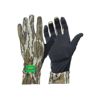 Primos Mossy Oak Bottomland Stretch-Fit Camo Gloves