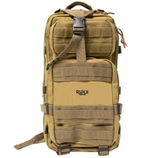 ATI RUKX Gear Tactical 1 Day Backpack 18"x11"x11" Water Resistant 600D Material Tan