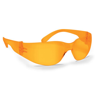 Walker's Game Ear Clearview Sport Shooting Glasses Wraparound Design Polycarbonate Amber Finish
