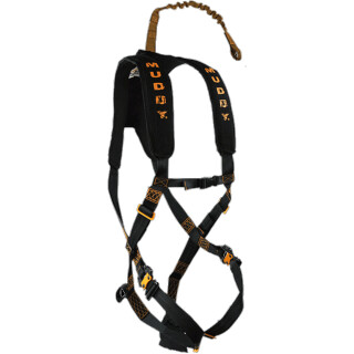 Muddy Diamondback Safety Hunting Harness Kit OSFA Light Weight Padded Nylon Black