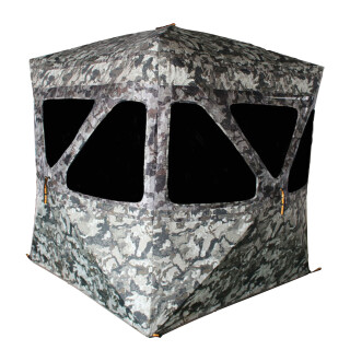 Muddy Infinity 3-Person Ground Blind 82"x82" Shadow Mesh Windows Carry Bag Camo