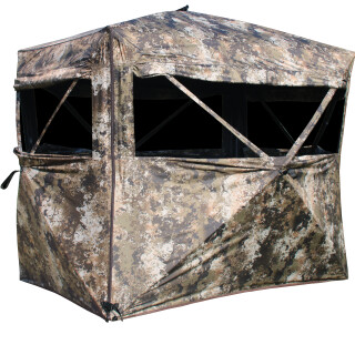 Muddy The Garage Ground Blind 48"x72" 4 Panoramic Windows Carry Bag Camo