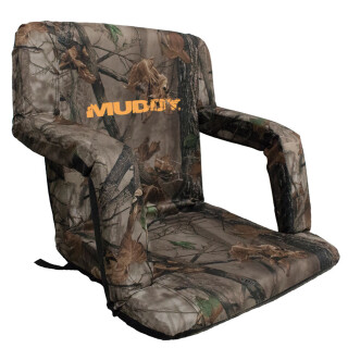 Muddy Outdoors Deluxe Stadium Chair Bucket Chair 18x14 inch Camo