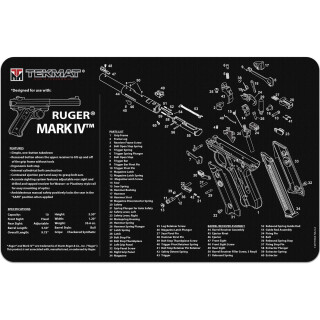 TekMat Ruger Mark IV Armorer's Mat Neoprene 11"x17"