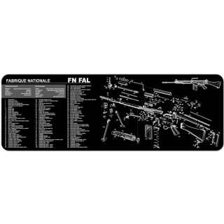 TekMat "FN FAL" Armorers Bench Mat 12"x36"x1/8" Neoprene 36-FNFAL