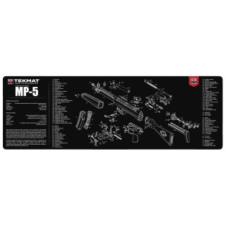 TekMat Gun Accessories HK MP5 Schematic 12"x36" Gun Cleaning Mat Black