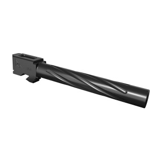 Rival Arms Barrel for Glock 34 Gen 3/4 Models 9mm Luger Fluted 416R Stainless Steel PVD Coating Black Finish