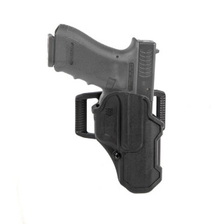 BLACKHAWK! T-Series LVL 2 Compact Belt Holster for Glock 17/22/31 Right Hand Black