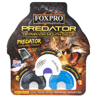 FoxPro Predator Combo Pack Diaphragm Mouth Call Latex