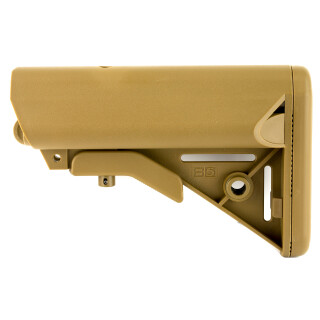 B5 Systems Enhanced SOPMOD AR-15 Stock Mil-Spec Diameter Polymer Coyote Brown