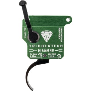 TriggerTech Diamond Remington 700 Clone Two-Stage Trigger 0.50-2.80 lbs Pro Curved Shoe Green