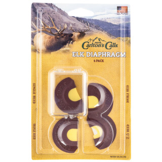 Hunter Specialties Carlton's Single Reed with Infinity Latex Mouthpiece Elk Yellow Mouth Call 4 per Package