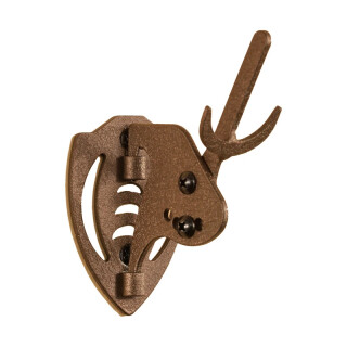 Skull Hooker Mini Hooker Small to Mid-Sized Trophies Wall Mount Adjustable Steel Graphite Brown MHASSYBRN 