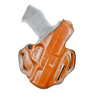 DeSantis Thumb Break Scabbard for Glock 17, 22, 31 OWB 1.75" Belt Right Hand Leather Tan