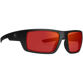 Magpul Apex Eyewear Ballistic Glasses Gray Lens Red Mirror Black Frame
