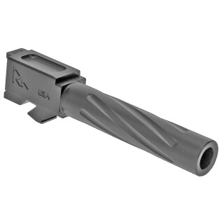 Rival Arms Barrel for Glock 19 Gen 3/4 Models 9mm Luger Fluted 416R Stainless Steel PVD Coating Natural Finish