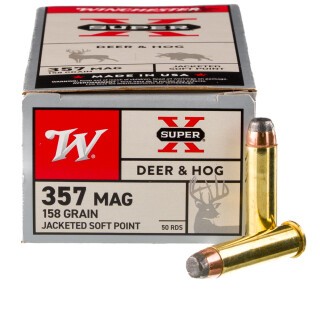 Winchester Super-X .357 Magnum Ammunition 50 Rounds JSP 158 Grain