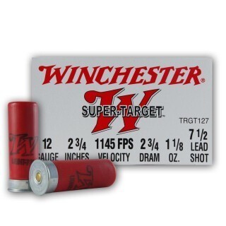 Winchester Super Target 12 Gauge Shotshell 2-3/4" #7-1/2 1-1/8 oz. 250 Round Case