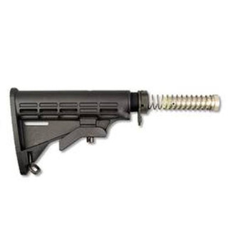 LBE Unlimited AR-15 Complete Mil-Spec Stock Assembly Kit Matte Black MILSTKKT