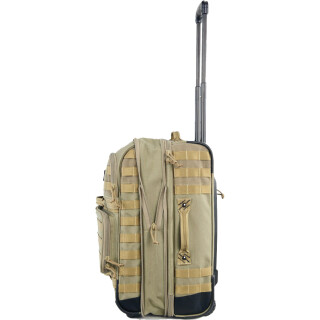 G. Outdoors GPS Tactical Operations Rolling Case Range Bag MOLLE Nylon Tan