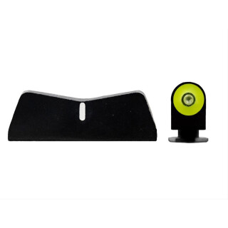 XS Sights DXT2 Big Dot Standard Height Sights for Glock 17/19/26 Yellow Front Sight