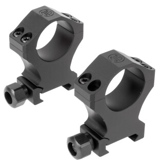 SIG Sauer Alpha 1 Hunting Two Piece Scope Rings 35mm Tube Diameter Extra High Height 6061-T6 Aluminum Matte Black