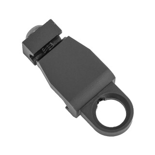 GrovTec Side Rider Mounts Low Profile Snap Hook Loop Aluminum Anodized Finish Black